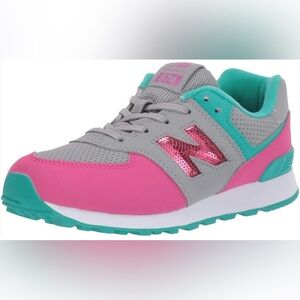 New Balance Women’s 574 Pink and Teal Sneakers, NWOT, Size 6.5
